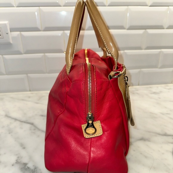 See by Chloé Deep Rose Leather Bag w Crossbody Strap - Picture 3 of 13